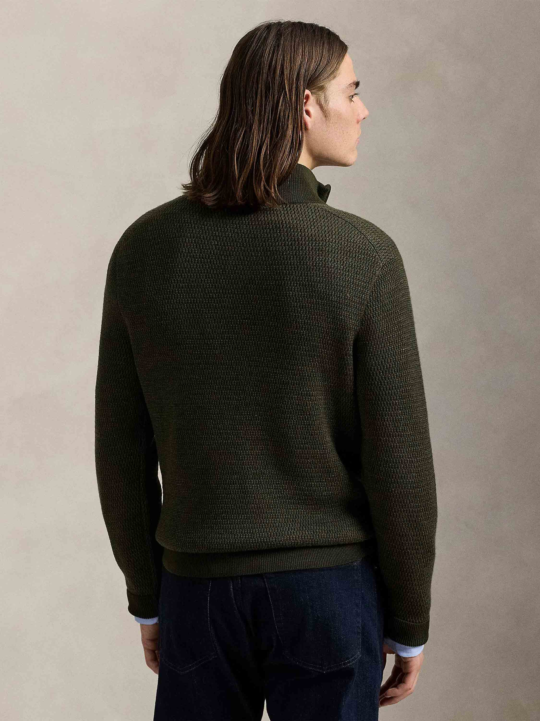 Polo Ralph Lauren - Men's Washable Wool Quarter-Zip Sweater