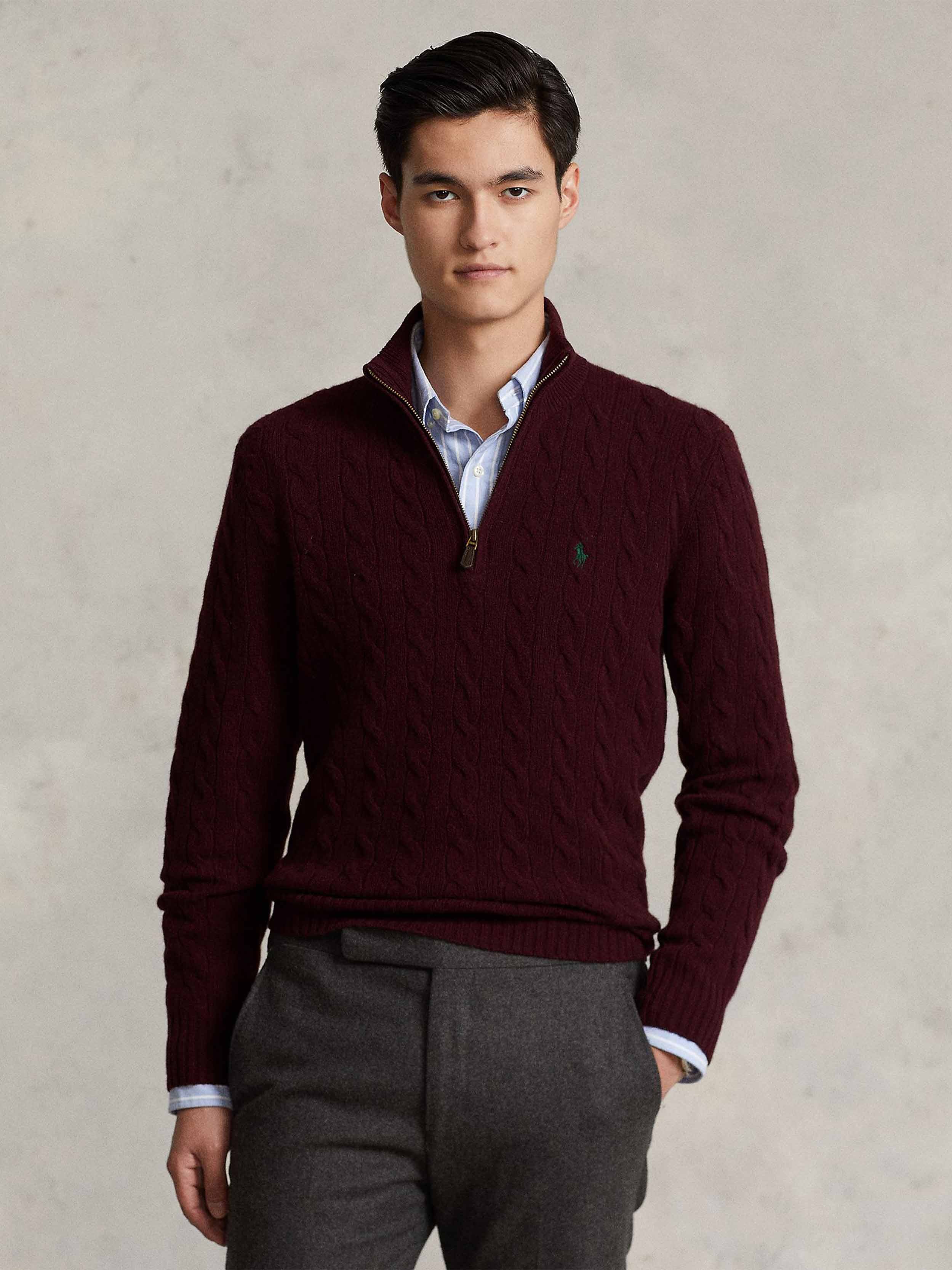 Polo Ralph Lauren - Men's Cable-Knit Wool-Cashmere Sweater