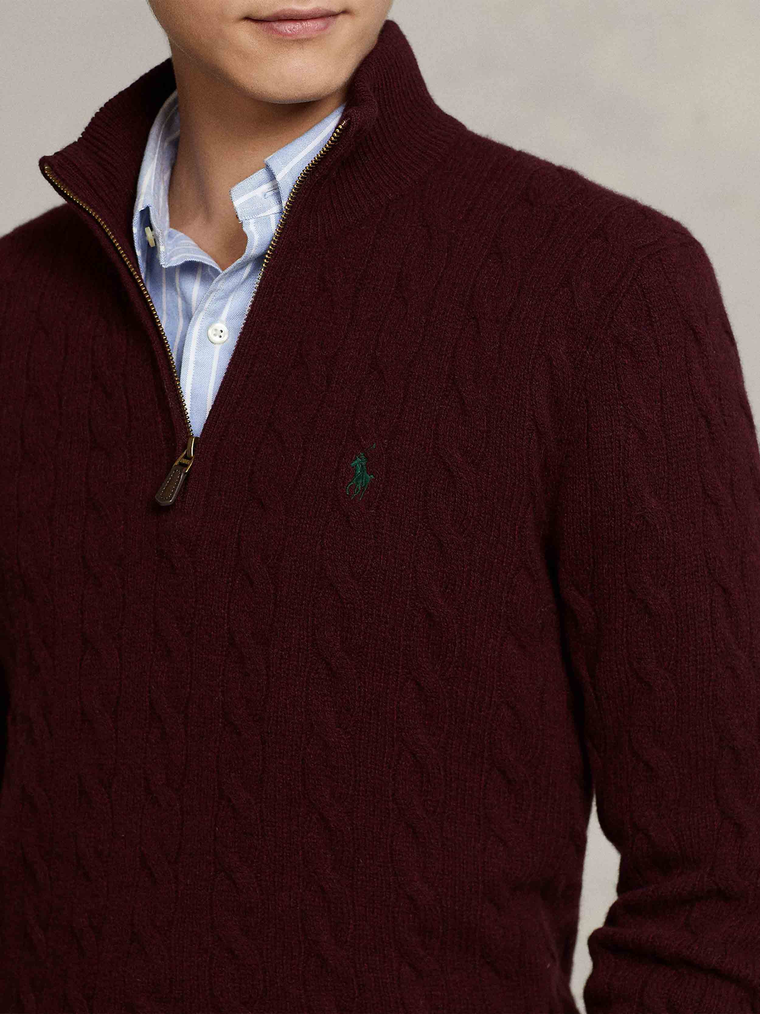 Polo Ralph Lauren - Men's Cable-Knit Wool-Cashmere Sweater