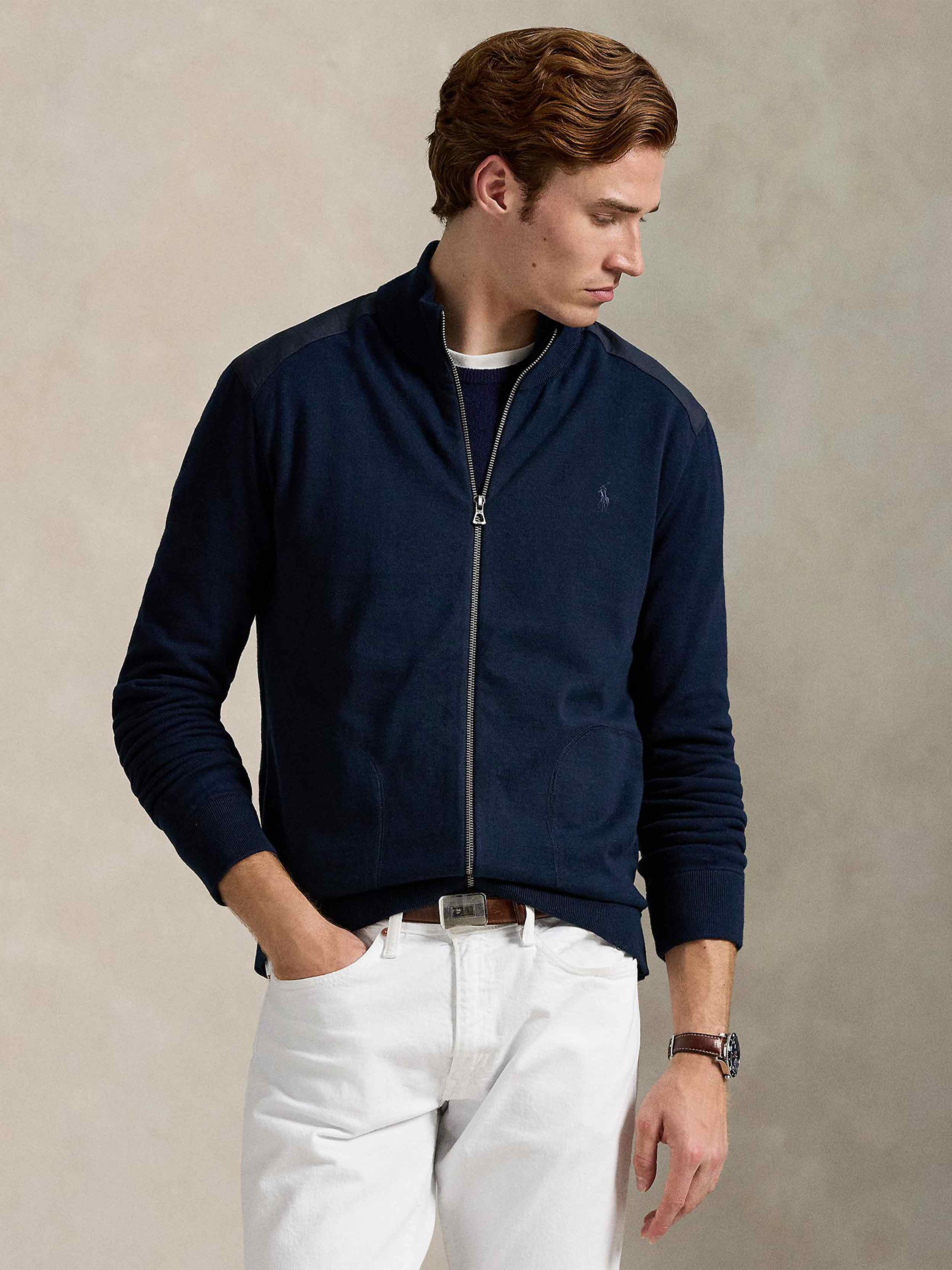 Polo Ralph Lauren - Men's Hybrid Full-Zip Mockneck Sweater