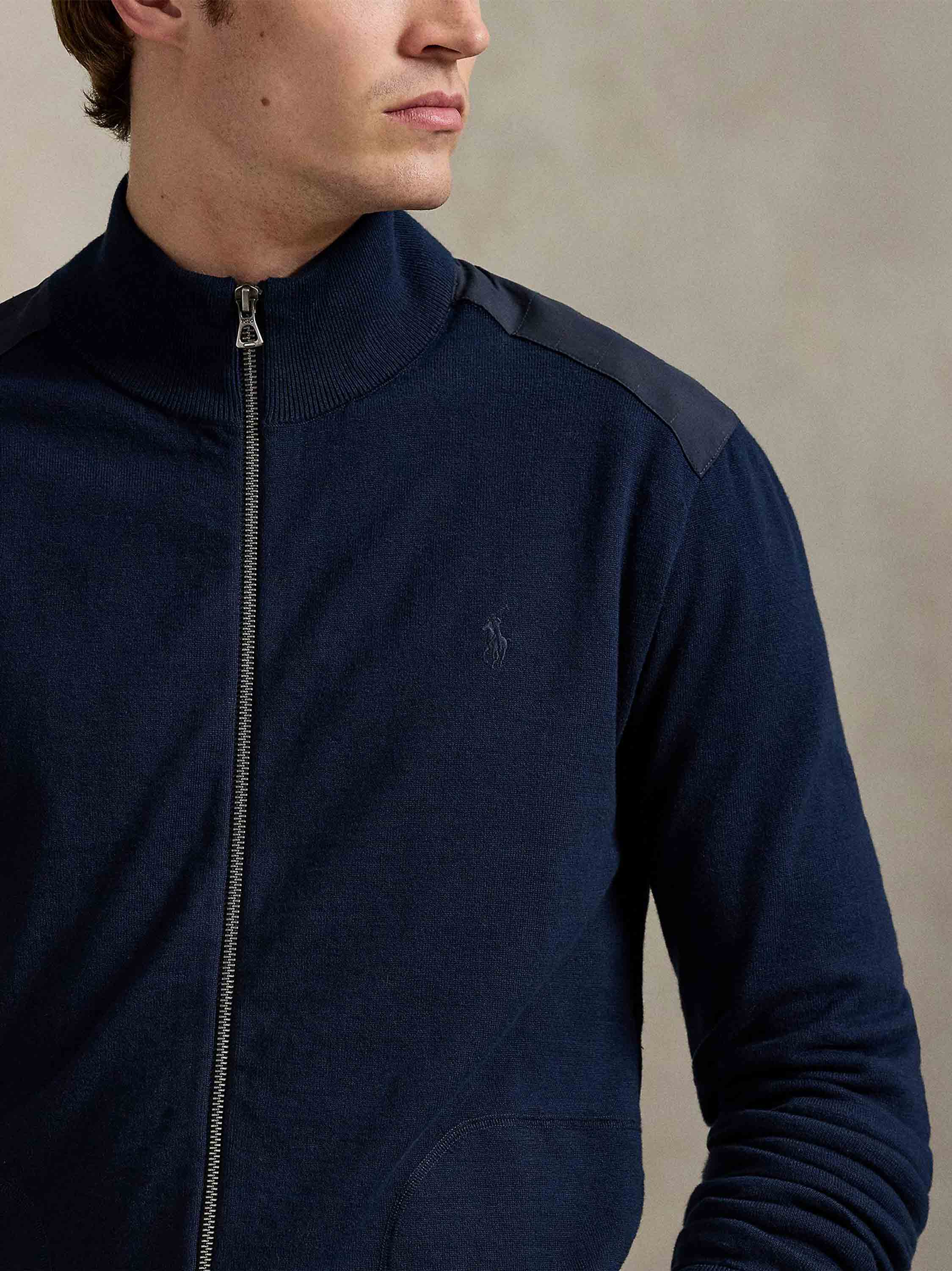 Polo Ralph Lauren - Men's Hybrid Full-Zip Mockneck Sweater
