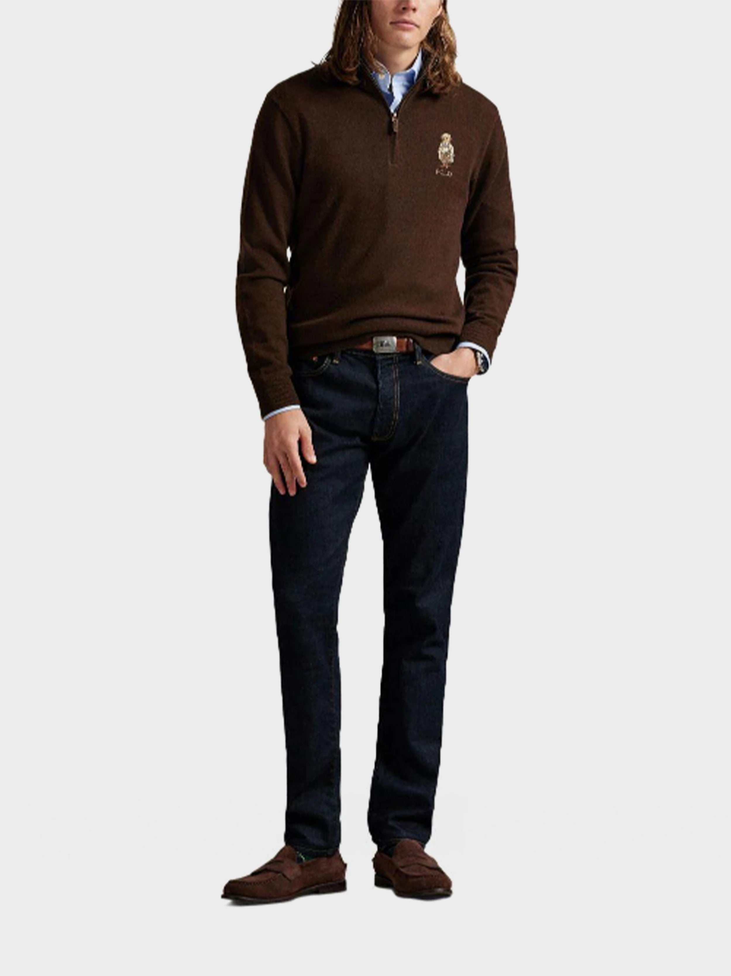 Polo Ralph Lauren - Men's Polo Bear Half-Zip Sweater