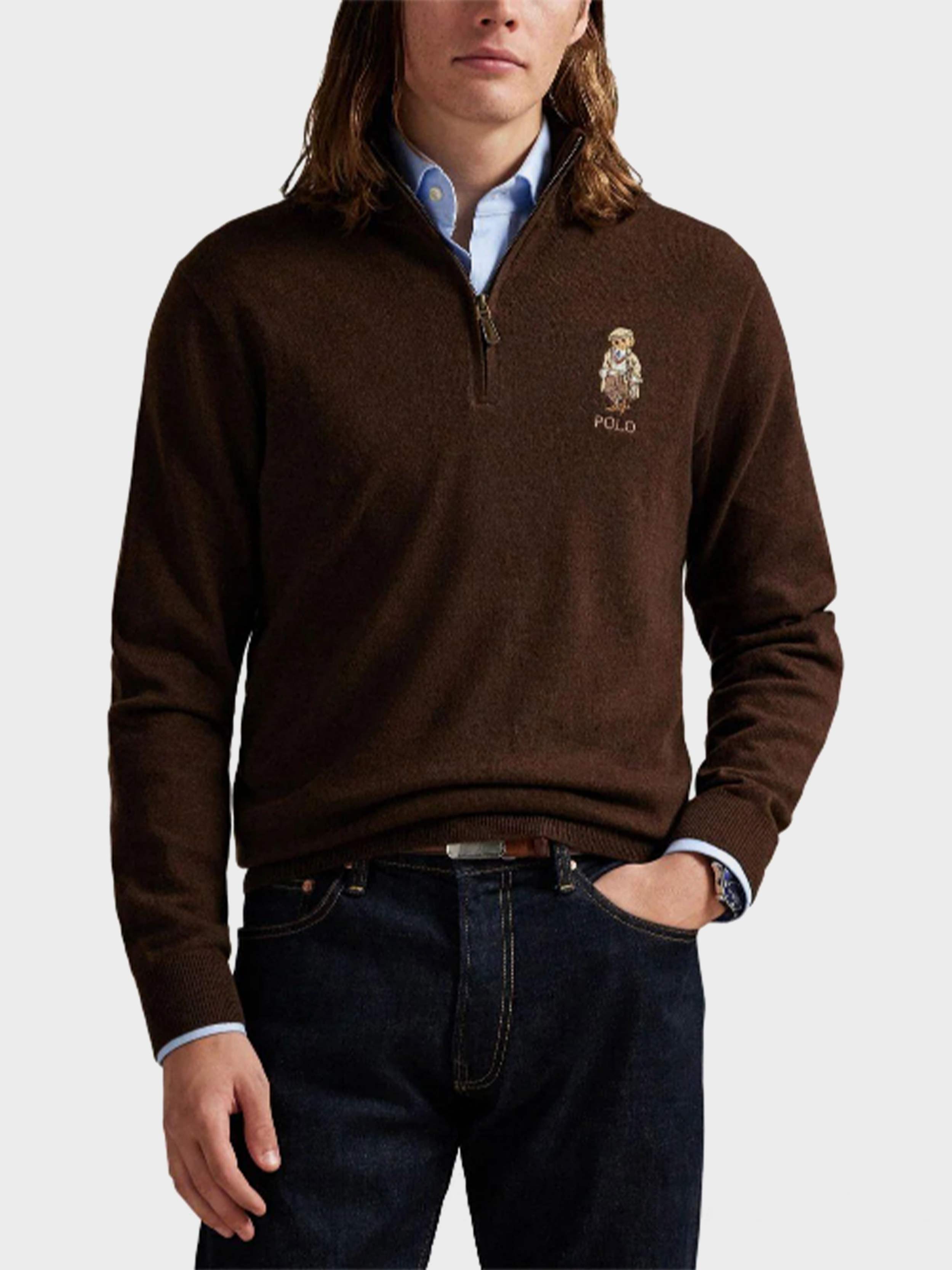 Polo Ralph Lauren - Men's Polo Bear Half-Zip Sweater