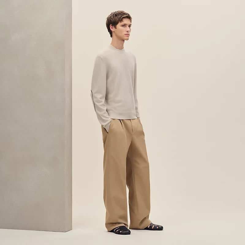 Pull Hermes - Col Rond - Beige