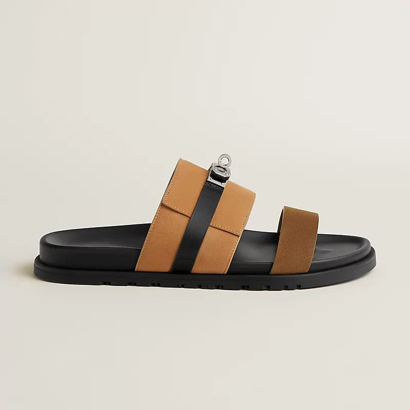 Sandales Hermes - Jackson - Marron