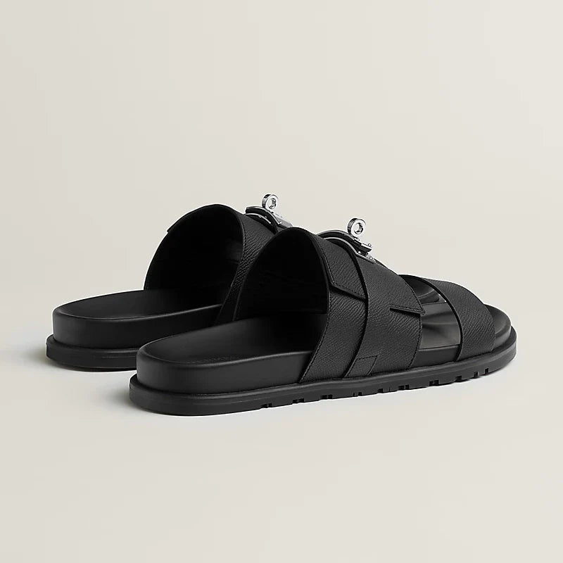 Sandales Hermes - Jackson - Noir