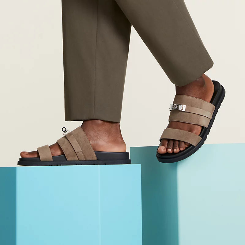 Sandales Hermes - Jackson - Étoupe