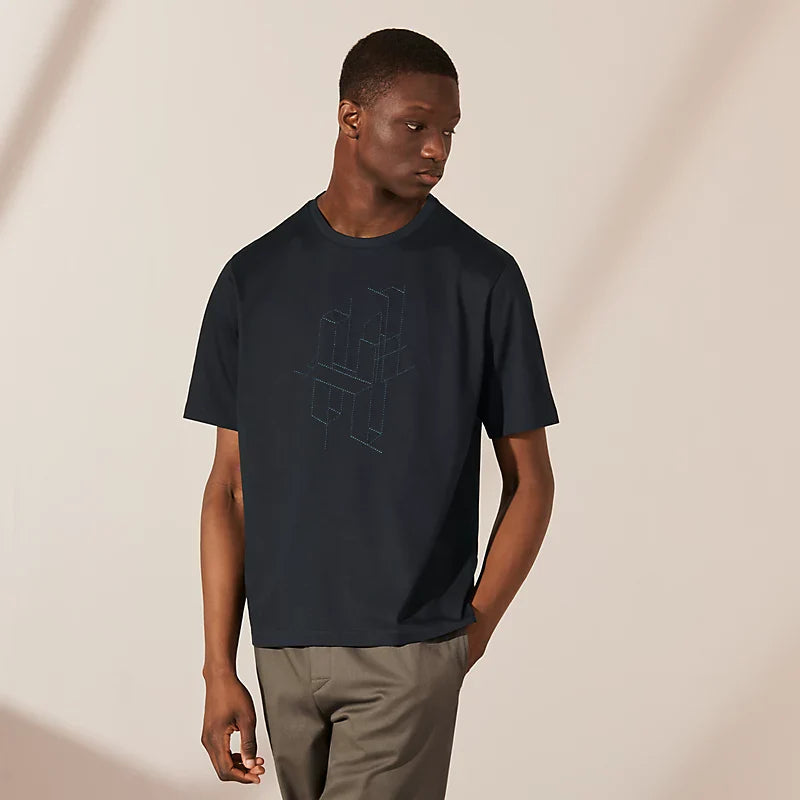 T-Shirt Hermès - H 3D" embroidery